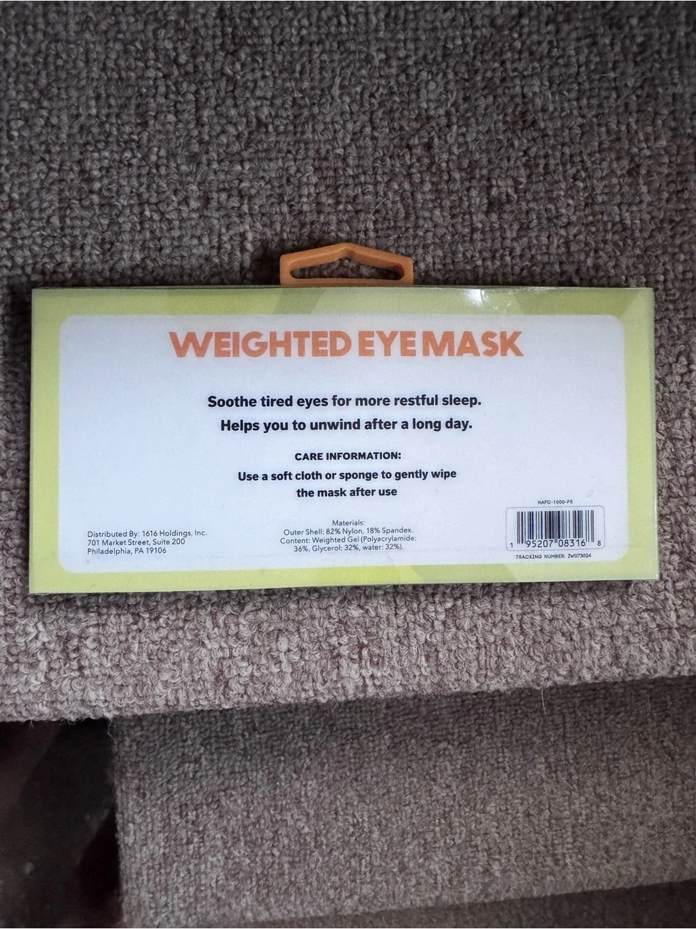 Weighted Eye Mask - Lavender